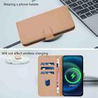 For Infinix Note 50S Skin Feel Solid Color Leather Phone Case with Lanyard(Nude) - 3