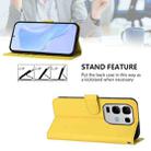 For Infinix Note 50S Skin Feel Solid Color Leather Phone Case with Lanyard(Lemon Yellow) - 4