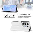 For Infinix Note 50S Skin Feel Solid Color Leather Phone Case with Lanyard(White) - 4