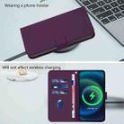 For Infinix Note 50S Skin Feel Solid Color Leather Phone Case with Lanyard(Violet) - 3