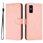 For Infinix GT 30 Pro Skin Feel Solid Color Leather Phone Case with Lanyard(Pink) - 2
