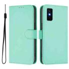 For Infinix GT 30 Pro Skin Feel Solid Color Leather Phone Case with Lanyard(Mint Green) - 2