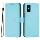 For Infinix GT 30 Pro Skin Feel Solid Color Leather Phone Case with Lanyard(Sky Blue) - 2