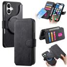For iPhone 16 Plus CaseNeo MagSafe RFID Anti-theft Retro Leather Phone Case(Black) - 1