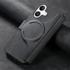 For iPhone 16 Plus CaseNeo MagSafe RFID Anti-theft Retro Leather Phone Case(Black) - 3