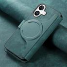For iPhone 16 CaseNeo MagSafe RFID Anti-theft Retro Leather Phone Case(Green) - 3