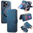 For iPhone 15 Pro Max CaseNeo MagSafe RFID Anti-theft Retro Leather Phone Case(Blue) - 1