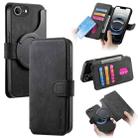 For iPhone 16e CaseNeo MagSafe RFID Anti-theft Retro Leather Phone Case(Black) - 1
