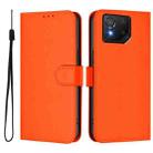 For Asus ROG Phone 8 / 8 Pro Skin Feel Solid Color Leather Phone Case with Lanyard(Orange) - 2