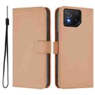 For Asus ROG Phone 8 / 8 Pro Skin Feel Solid Color Leather Phone Case with Lanyard(Nude) - 2