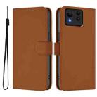 For Asus Zenfone 11 Ultra Skin Feel Solid Color Leather Phone Case with Lanyard(Brown) - 2