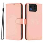 For Asus Zenfone 11 Ultra Skin Feel Solid Color Leather Phone Case with Lanyard(Pink) - 2