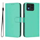 For Asus Zenfone 11 Ultra Skin Feel Solid Color Leather Phone Case with Lanyard(Green) - 2