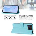 For Asus Zenfone 11 Ultra Skin Feel Solid Color Leather Phone Case with Lanyard(Sky Blue) - 3