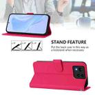 For Asus Zenfone 11 Ultra Skin Feel Solid Color Leather Phone Case with Lanyard(Rose Red) - 3