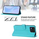 For Asus Zenfone 11 Ultra Skin Feel Solid Color Leather Phone Case with Lanyard(Lake Blue) - 3