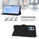 For Blackview A52 / A52 Pro Skin Feel Solid Color Leather Phone Case with Lanyard(Black) - 3
