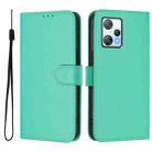 For Blackview A53 Skin Feel Solid Color Leather Phone Case with Lanyard(Green) - 2