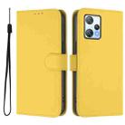 For Blackview A53 Skin Feel Solid Color Leather Phone Case with Lanyard(Lemon Yellow) - 2