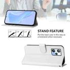 For Blackview A53 Skin Feel Solid Color Leather Phone Case with Lanyard(White) - 3