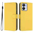 For Blackview Oscal Modern 8 / Color 8 Skin Feel Solid Color Leather Phone Case with Lanyard(Lemon Yellow) - 2