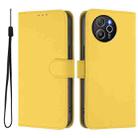 For Blackview Shark 8 / Oscal Tiger 12 Skin Feel Solid Color Leather Phone Case with Lanyard(Lemon Yellow) - 2