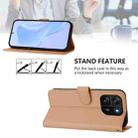 For Blackview Wave 6C Skin Feel Solid Color Leather Phone Case with Lanyard(Nude) - 3
