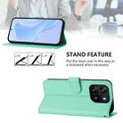 For Blackview Wave 6C Skin Feel Solid Color Leather Phone Case with Lanyard(Mint Green) - 3