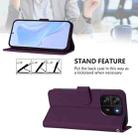 For Blackview Wave 6C Skin Feel Solid Color Leather Phone Case with Lanyard(Violet) - 3