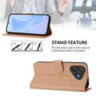 For Blackview Oscal Flat 2 / 2C Skin Feel Solid Color Leather Phone Case with Lanyard(Nude) - 4