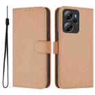 For Blackview Oscal Tiger Skin Feel Solid Color Leather Phone Case with Lanyard(Nude) - 2