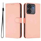 For BLU View 5 Skin Feel Solid Color Leather Phone Case with Lanyard(Pink) - 2