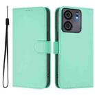 For BLU View 5 Skin Feel Solid Color Leather Phone Case with Lanyard(Mint Green) - 2