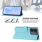 For BLU View 5 Skin Feel Solid Color Leather Phone Case with Lanyard(Sky Blue) - 3