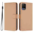 For BLU View 5 Pro Skin Feel Solid Color Leather Phone Case with Lanyard(Nude) - 2