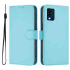 For BLU View Speed Skin Feel Solid Color Leather Phone Case with Lanyard(Sky Blue) - 2