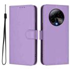 For BLU Bold K50 Skin Feel Solid Color Leather Phone Case with Lanyard(Lavender Purple) - 2