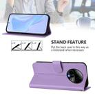 For BLU Bold K50 Skin Feel Solid Color Leather Phone Case with Lanyard(Lavender Purple) - 3