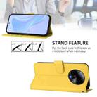 For BLU Bold K50 Skin Feel Solid Color Leather Phone Case with Lanyard(Lemon Yellow) - 3