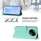 For BLU Bold K50 Skin Feel Solid Color Leather Phone Case with Lanyard(Mint Green) - 3