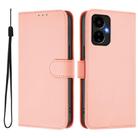For Boost MobIle Celero 5G 2024 / 3 5G Skin Feel Solid Color Leather Phone Case with Lanyard(Pink) - 2