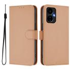 For Boost MobIle Celero 5G 2024 / 3 5G Skin Feel Solid Color Leather Phone Case with Lanyard(Nude) - 2