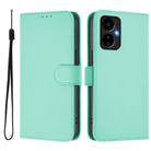 For Boost MobIle Celero 5G 2024 / 3 5G Skin Feel Solid Color Leather Phone Case with Lanyard(Mint Green) - 2