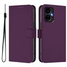 For Boost MobIle Celero 5G 2024 / 3 5G Skin Feel Solid Color Leather Phone Case with Lanyard(Violet) - 2