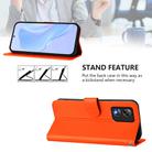 For Boost MobIle Celero 5G SC Skin Feel Solid Color Leather Phone Case with Lanyard(Orange) - 3
