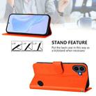 For Nothing CMF Phone 1 Skin Feel Solid Color Leather Phone Case with Lanyard(Orange) - 3