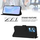 For Oukitel C32 Skin Feel Solid Color Leather Phone Case with Lanyard(Black) - 3