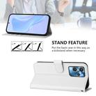For Oukitel C32 Skin Feel Solid Color Leather Phone Case with Lanyard(White) - 3