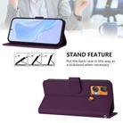 For Oukitel C33 Skin Feel Solid Color Leather Phone Case with Lanyard(Violet) - 3