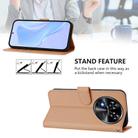 For Oukitel C37 Skin Feel Solid Color Leather Phone Case with Lanyard(Nude) - 3